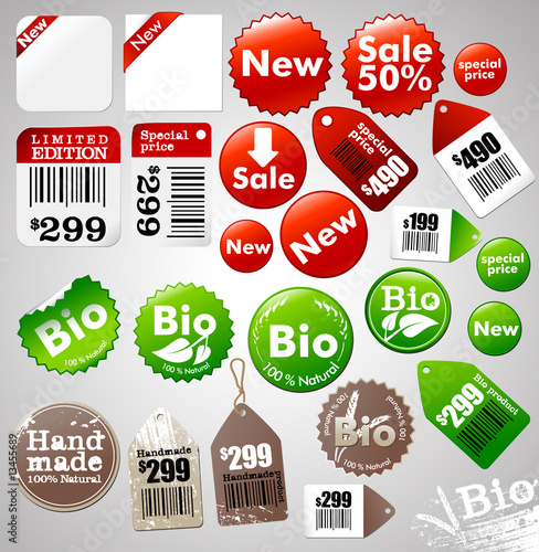 sale, bio and handmade icons/labels sale, bio and handmade icons/labels