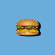 Burger auf Hintergrund