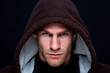 Hooded man