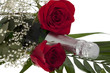 Rosen mit Champagner