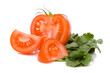Tomato isolated on white.