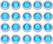silvero glossy icon set: Wireless communication