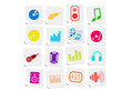 Music and audio vector icons Music and audio vector icons