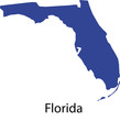 Florida Landkarte mit Namen