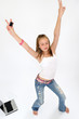 Photo: dancing Teenager Girl dancing Teenager Girl
