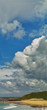 Wolken am Strand