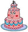 Cartoon wedding cake