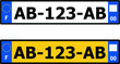 Image : Nouvelles plaques d\'immatriculation 2009