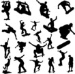 skateboarding set - vector