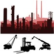 skyline e siluette industriali