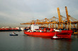 container vessel starts transport