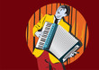 A man with accordion
