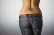Girl Back with Tattoo