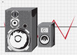 Two loudspeakers