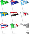 Flag pins 3