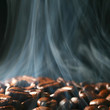 coffee in smoke