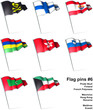 Flag pins 6 Flag pins 6