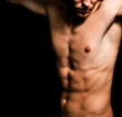 Artistic image of muscular sexy man body