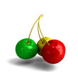 Three cherries