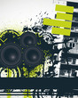 Dark Music Night Vector Illustration Dark Music Night Vector Illustration