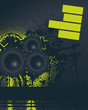 Dark Music Night Poster Vector Illustration Dark Music Night Poster Vector Illustration