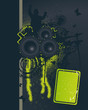 Dark Music Night Vector Illustration Dark Music Night Vector Illustration