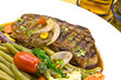 Roastbeef(Rumpsteak) mit GrÃ¼nen Bohnen