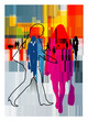 femmes dans la rue faisant leurs courses femmes dans la rue faisant leurs courses