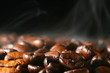 coffee in smoke