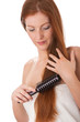 Body care series - Young woman combing her hair