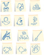 easter icons set