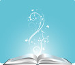 magic book, vector illustration