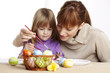 painting easter eggs
