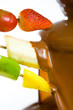Chocolate fondue Chocolate fondue