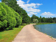 Park with lake
