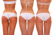 In white underwear