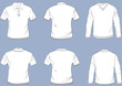 Set of shirt templates Set of shirt templates