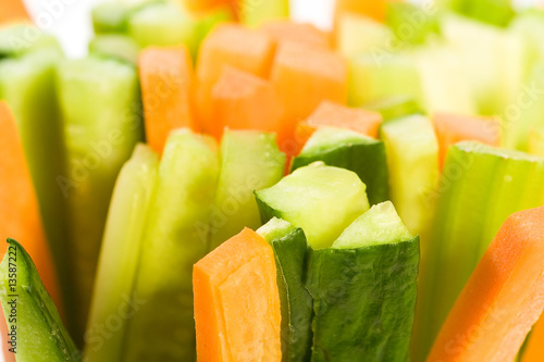 Photo: Cucumber, carrots and celery Cucumber, carrots and celery