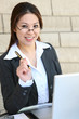 Pretty Asian Business Woman