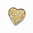 heart filled with oatmeal