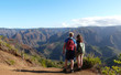 Tourists overlooking Waimea Canyon.
