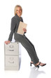 Woman Holding Folder Woman Holding Folder