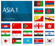 Waving Flags of Asian Countries - Part 1. “Waves and Borders” Waving Flags of Asian Countries - Part 1. “Waves and Borders”
