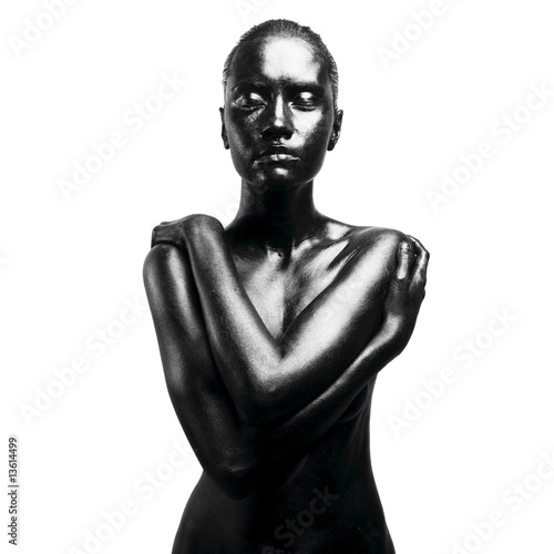 Photo: Made up black woman Made up black woman