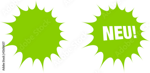 Vektor: Neu!, Störer, Angebot, Button, Illustration 5 Neu!, Störer, Angebot, Button, Illustration 5