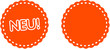 Neu!, Störer, Angebot, Button, Illustration 8
