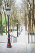 Beautiful starway in Montmartre in Paris at springtime Beautiful starway in Montmartre in Paris at springtime