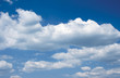 Blue sky with with white clouds