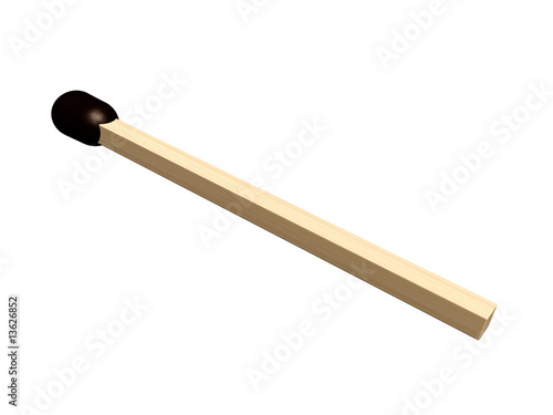 Illustration: match stick isolated on white match stick isolated on white