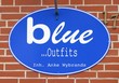 blaues Schild
